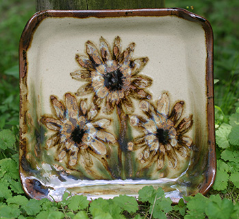 Sunflower Square Plate